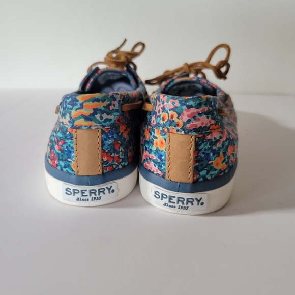 Sperry Floral Lace-up Slip-on Loafers Size 6.5 - Picture 7 of 7